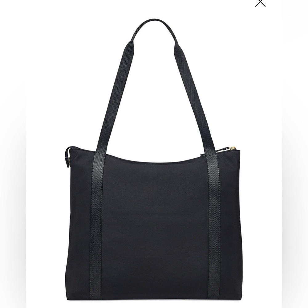 Radley London MD ZipTop Shoulder Bag. Black/Gold.